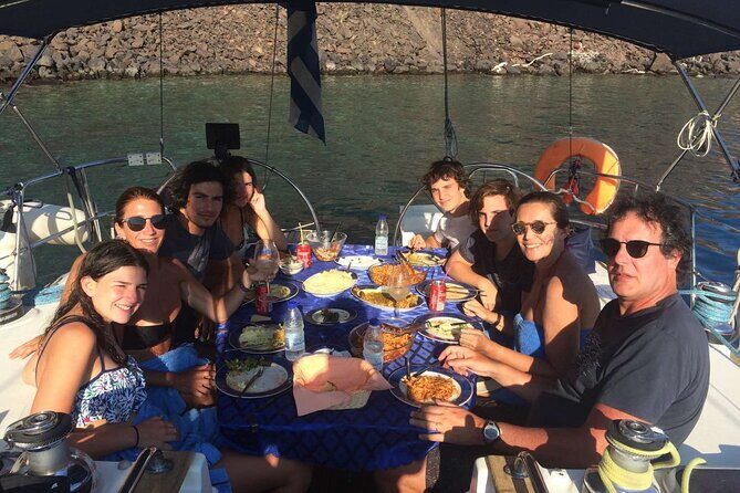 Santorini Private Daytime Sailing Cruise with Meal, Drinks &Transfer included - Pickup and the 10:00 am Start That Keeps You in the Fun