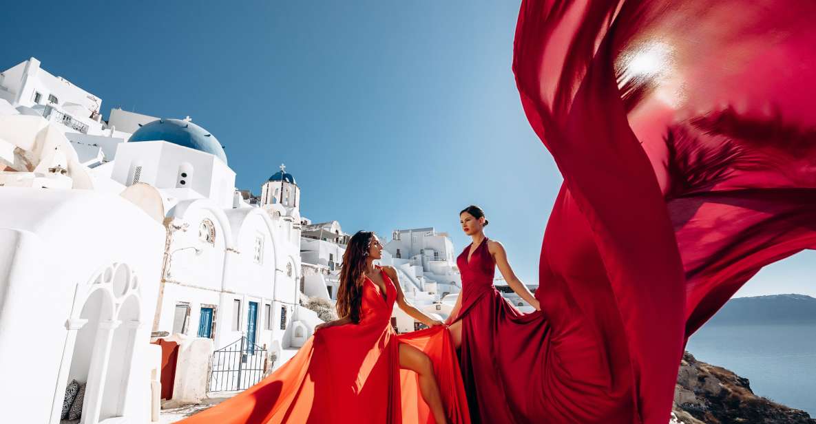 Santorini: Private Flying Dress Photoshoot Experience - What the $279 price includes