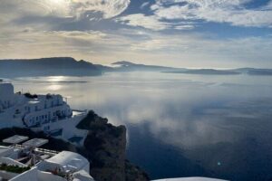 Santorini Private HIGHLIGHTS TOUR - Oia first: blue domes, shopping streets, and sunset angles