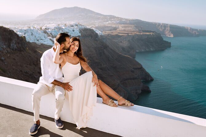 Santorini Private Photo Shoot - Tour - Imerovigli Stop: Blue Dome Church and Scenic Positioning