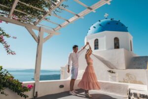 Santorini Private Photoshoot - The Oia route: marble lanes, side streets, and a castle-feel viewpoint