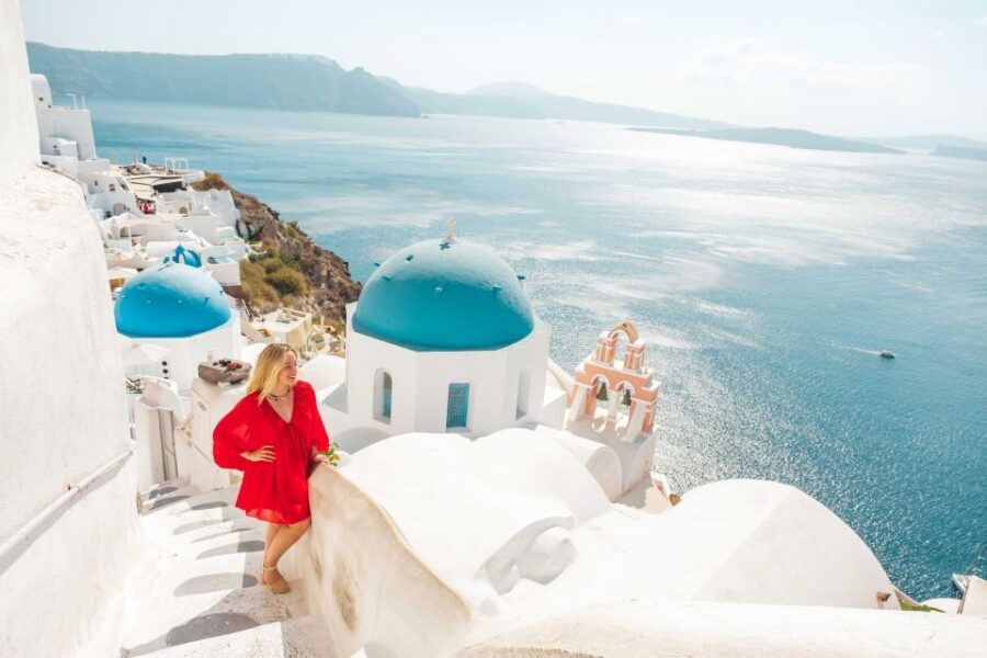 Santorini Private Photoshoot - Blue Domes and the Caldera: getting the angle right (and why timing matters)