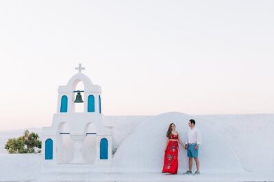 Santorini - Private Photoshoot with a Top Local Photographer - The Three Bells of Fira: classic Santorini in a compact frame