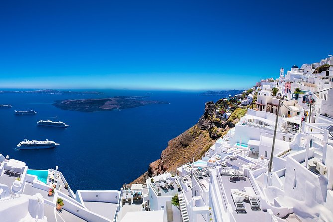 Santorini Private Tour 5hours Wine and local product tasting - Fira offers a quick look at the capital