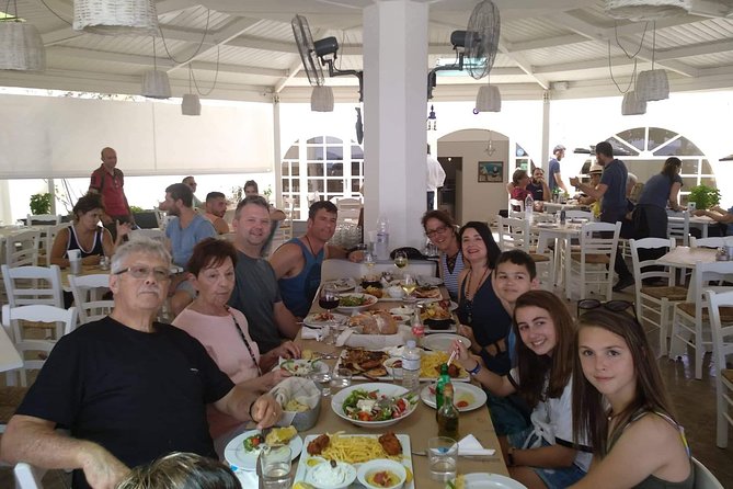 Santorini Private Tour With Food Experience - Perissa black sand and the included lunch