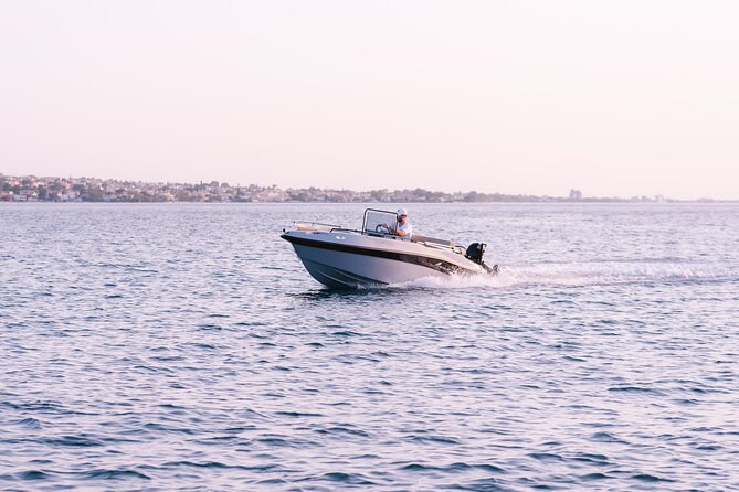 Santorini Rent a Boat - License free private cruise - What is supplied on the boat