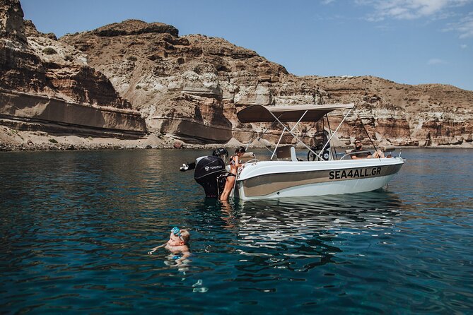 Santorini Rent a Boat Without License - Finding Santorini’s Water-Level View