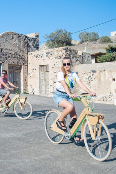 Santorini's Private 2-hour Wooden E-bike Tour - Starting in Perissa beside the black sand