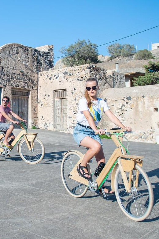 Santorini's Private 2-hour Wooden E-bike Tour - Starting in Perissa beside the black sand