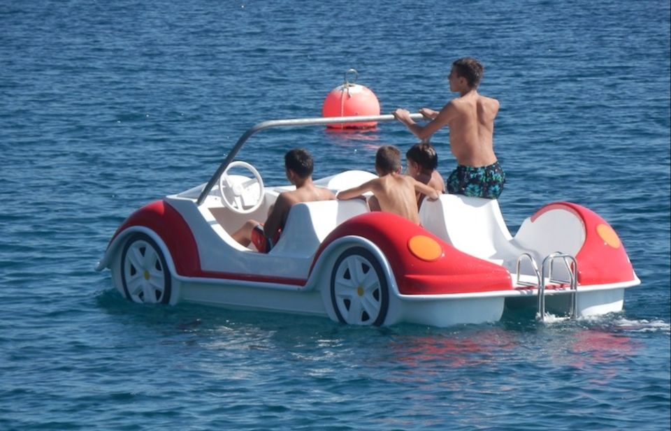 Santorini: Sail into Serenity with Our Pedal Boats - What the private boat changes