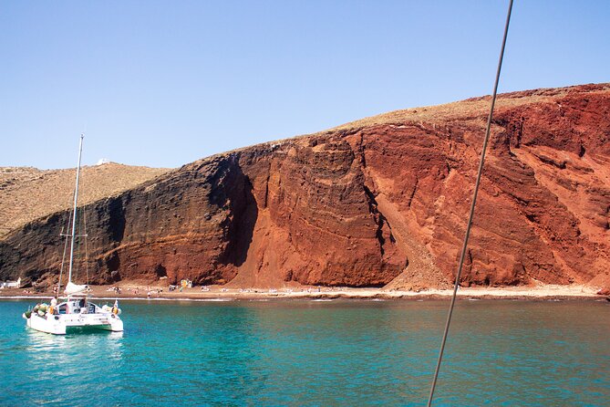 Santorini Sailing Catamaran Daily Cruises w/ Greek BBQ @Thirasia - The Volcano coast and a 20-minute Hot Springs stop