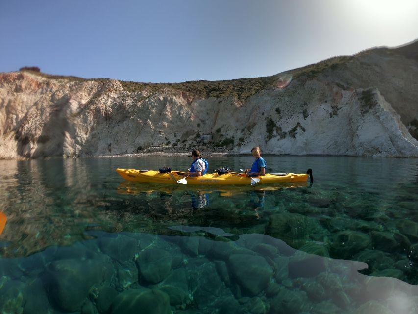 Santorini: Sea Caves Kayak Trip with Snorkeling and Picnic - Black Mountain sea caves and the snorkel swim you’ll remember
