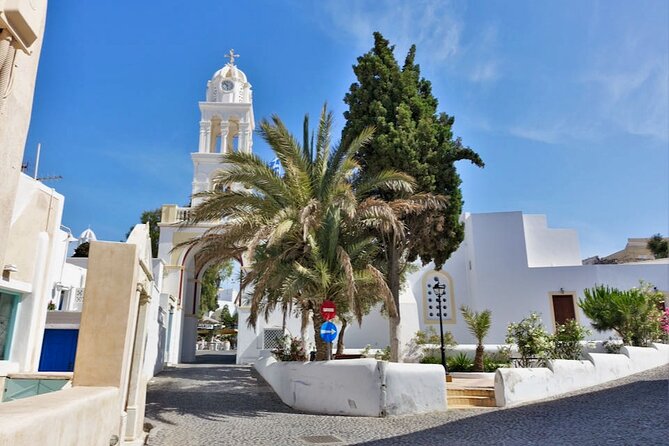 Santorini Shore Excursion in Style- by the Katsipis Family - Fira above the caldera