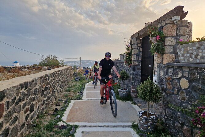 Santorini Small Group Guided E-bike Tour & Local Tomato Museum - Basket-pruned vineyards: a quick farming lesson while you ride