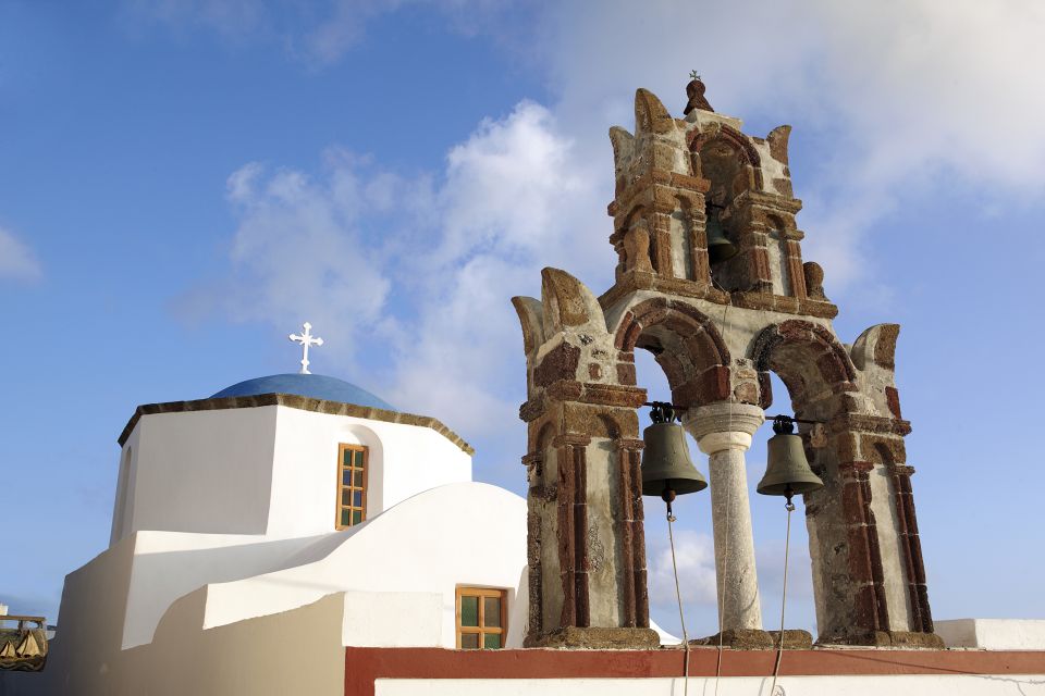 Santorini Small-Group Tour with Wine Tasting & Food Pairing - Wine tasting with a Greek lunch