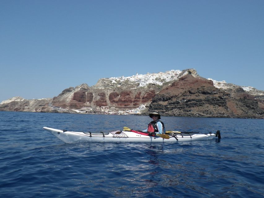 Santorini: South Sea Kayaking Tour with Sea Caves and Picnic - Safety Briefing and Real Coaching From the Guides