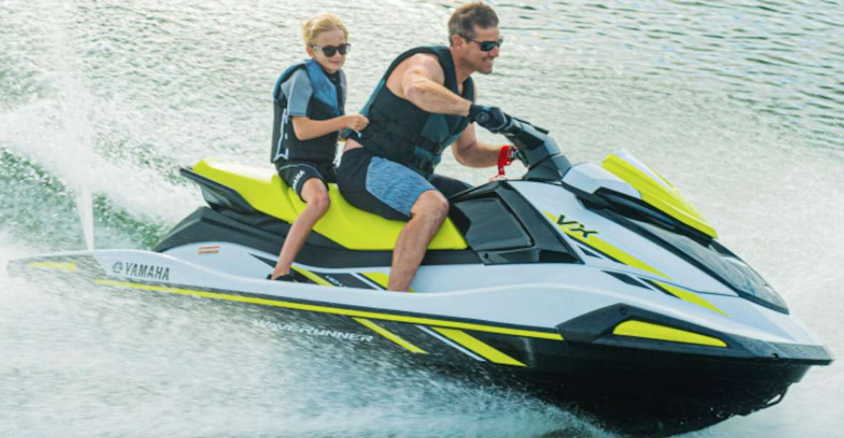 Santorini Speed: 180hp Jet Ski Rental - Safety, equipment, and beach comfort