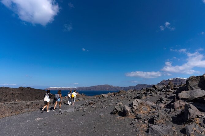 Santorini Sunset Cruise in Caldera - Walking across Nea Kameni’s active volcano
