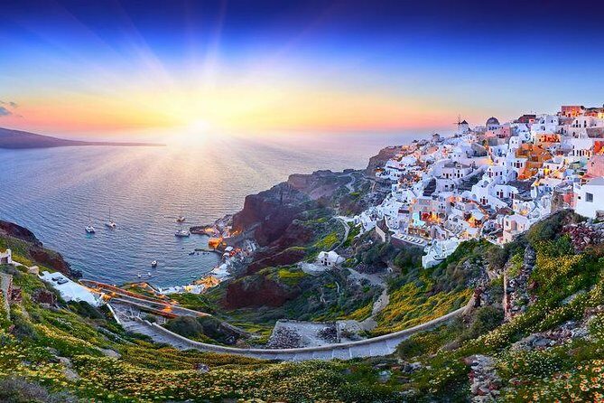 Santorini Sunset Dinner Cruise Including Nea Kameni Visit - Stop 2: Palea Kameni and the Hot Springs Swim Options