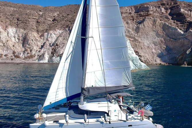 Santorini Sunset:Private All-In Catamaran Cruise (Food&Drinks) - Comfort, safety, and who should book