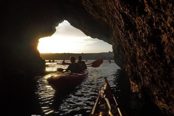 Santorini: Sunset Sea Kayak with Light Dinner with Pick-up Option - Dinner after paddling: how the tavern meal fits the experience