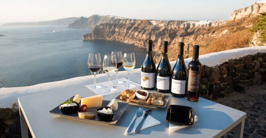 Santorini: Three Wineries and One Brewery Tour with Tastings - Stop 2: Art Space Winery in Exo Gonia and the Underground Cellars
