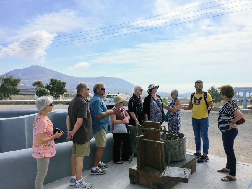 Santorini: Top Sights Small-Group Tour with Local Guide - Monolithos and the black sandy beach: lunch and a swim window