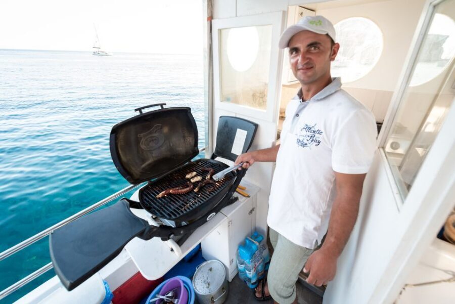 Santorini: Traditional Fishing Trip and Fresh Fish Lunch - Views From Sea Level: Santorini’s South Coast Without the Walking
