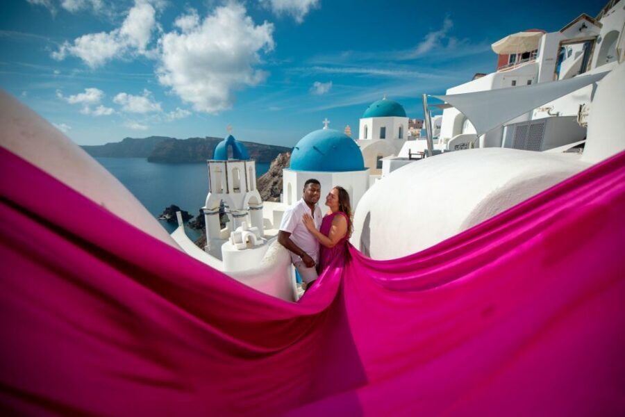 Santorini: Unique Flying Dress Photoshoot Experience - Key Things I’d Plan Around