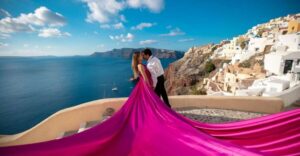 Santorini: Unique Flying Dress Photoshoot Experience - Price and Value: $181 for a Private Group Up to Two