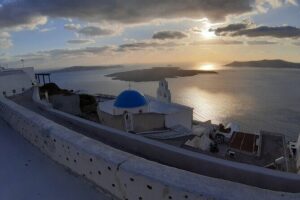 Santorini Unveiled. A Private Tour of Hidden Vistas and Wines - Profitis Ilias summit: the 600-meter viewpoint above everything (Stop 3)