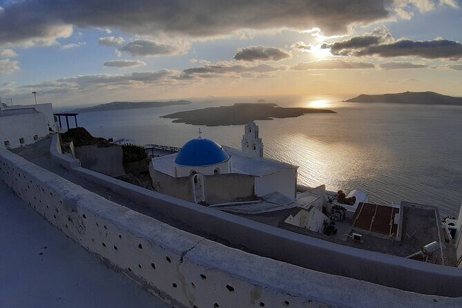 Santorini Unveiled. A Private Tour of Hidden Vistas and Wines - Profitis Ilias summit: the 600-meter viewpoint above everything (Stop 3)