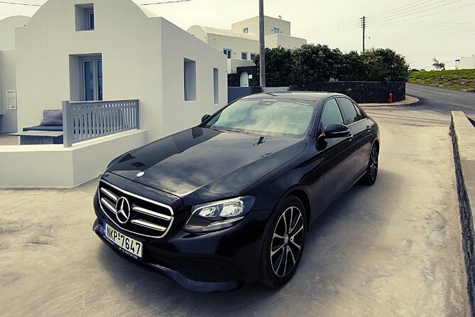 Santorini VIP Limousine Transfer Services - Meeting your chauffeur at Athinios New Santorini Port