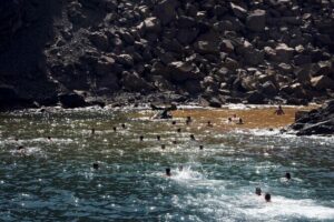 Santorini - Volcano and Hot springs - Getting There: Fira Old Port and Dakoutros Bros J.V