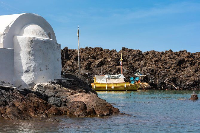Santorini Volcano Half Day Tour - Nea Kameni volcano island: what you get with the optional 5€ fee