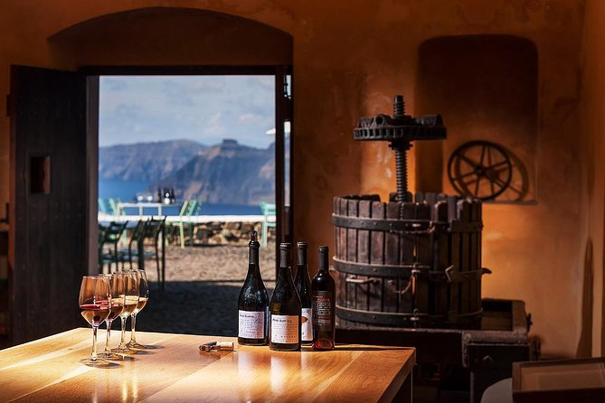 Santorini Wine Tasting and Sunset Getaway Small Group Tour - Artemis Karamolegos Winery and the family cellar