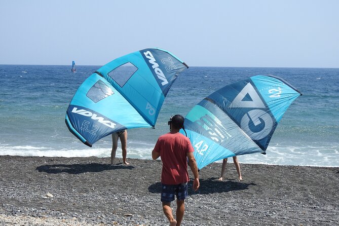 Santorini Wing Foil Surf Lesson for Beginners - The first part: wind, gear, and simple theory