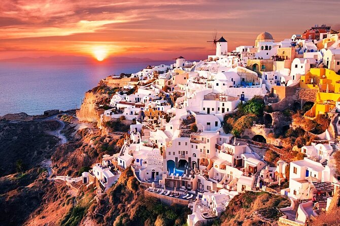 Santorini Winter Panorama - Profitis Ilias for the island-wide view