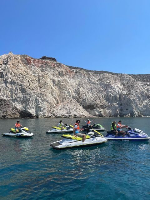 Santorini:Volcanic Beaches Cruise With Jet Ski - The Route From St. George Beach Through the Volcanic Highlights