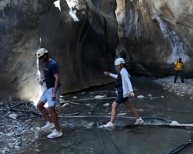 Sarakina Gorge - Southern Crete hiking & swim Adventure - A relaxed coffee stop in Males