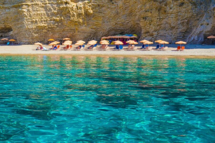Saranda: Corfu Town and Palaiokastritsa Day Trip with Cruise - Paleokastritsa beach time: clear water, cliff drama, and optional caves