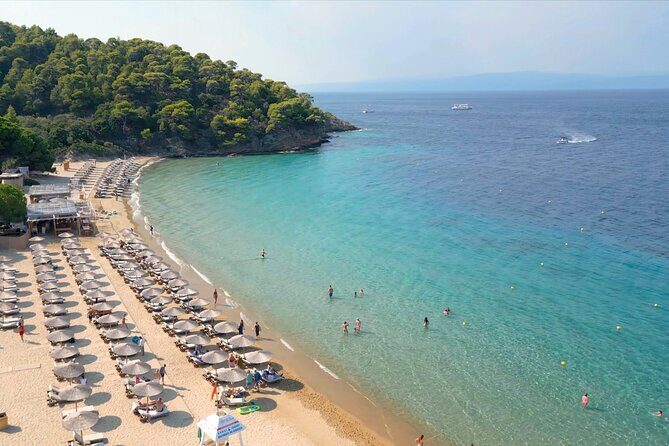 Sea and Sun day cruise from Skiathos - Stop 3: Katigiorgis (Agiou Georgiou) and a real working coastline