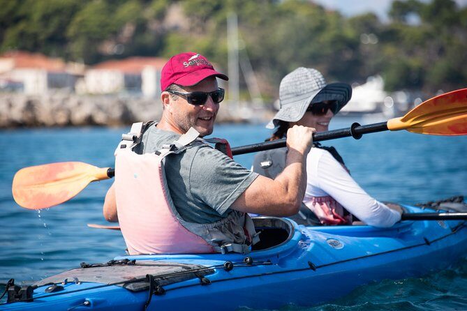 Sea Kayaking in Navarino Bay - The monolithic islet: caves, arches, and bird-life