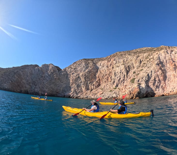 Semi-Private Half Day Kayaking Tours in Milos - A Long Gerakas Break for Swimming and Photos