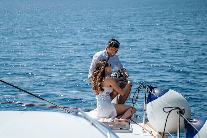 Semi Private Santorini Catamaran Tour - Food, drinks, and what you should bring