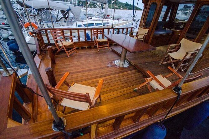 SemiPrivate Trip on 50ft Traditional Wooden Boat with Greek Lunch - Stop 2: Arkos Island swim with snorkeling masks