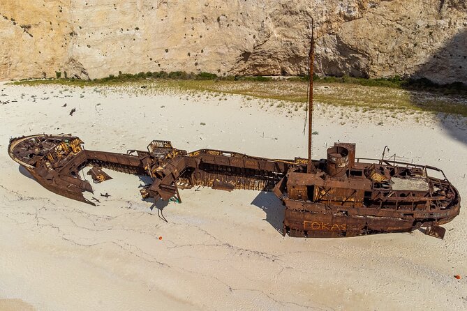 Shipwreck & Blue Caves Private Cruise - Snorkeling, swimming, and the Xigia Beach stop
