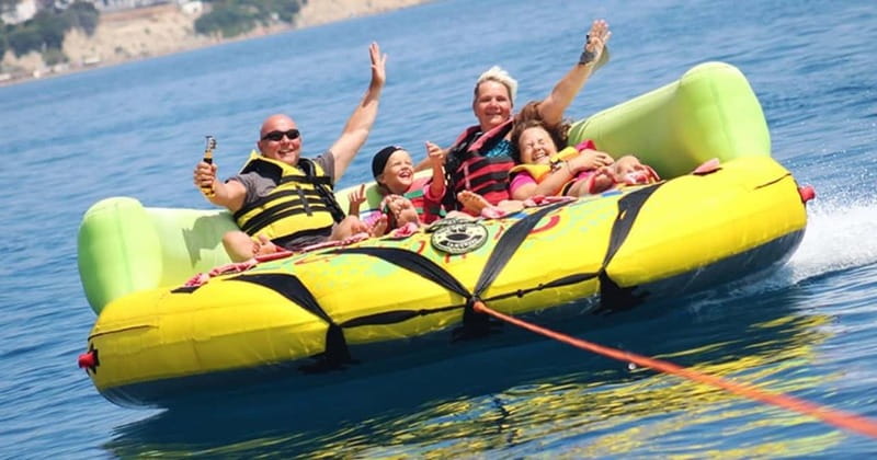 Sidari: Crazy Sofa Water Tube Ride - What the crazy sofa ride is really like