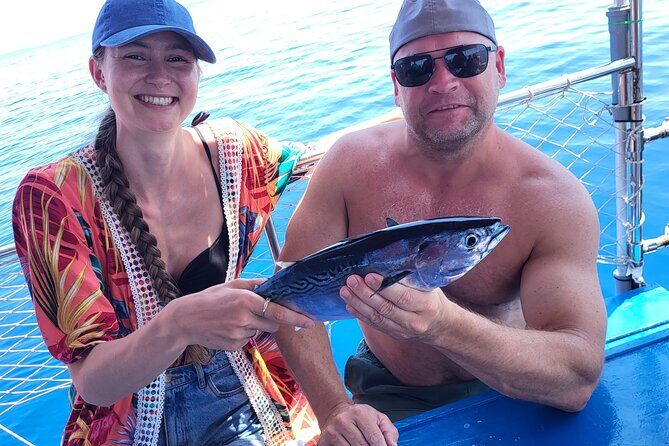 Skevos Fishing Trip Rhodes - Swimming and snorkeling stop: plan around water temperature