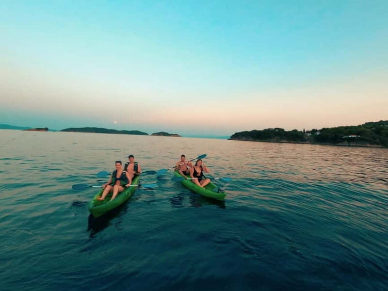 Skiathos: Guided Sea Kayaking Tour with Swim Stop - SUP Bonus: When Stand-Up Paddle Time Appears